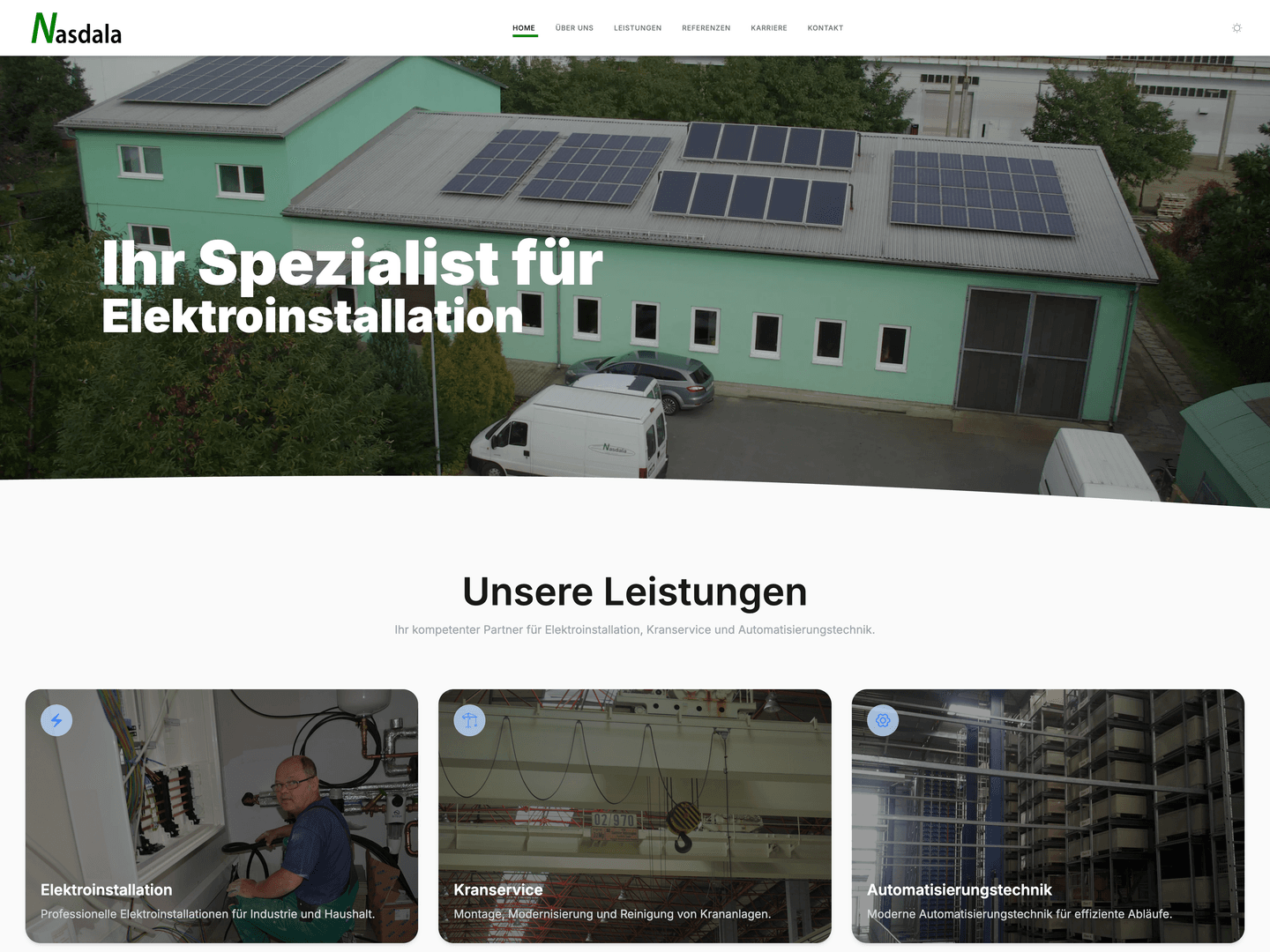 Website for Nasdala & Co. GmbH